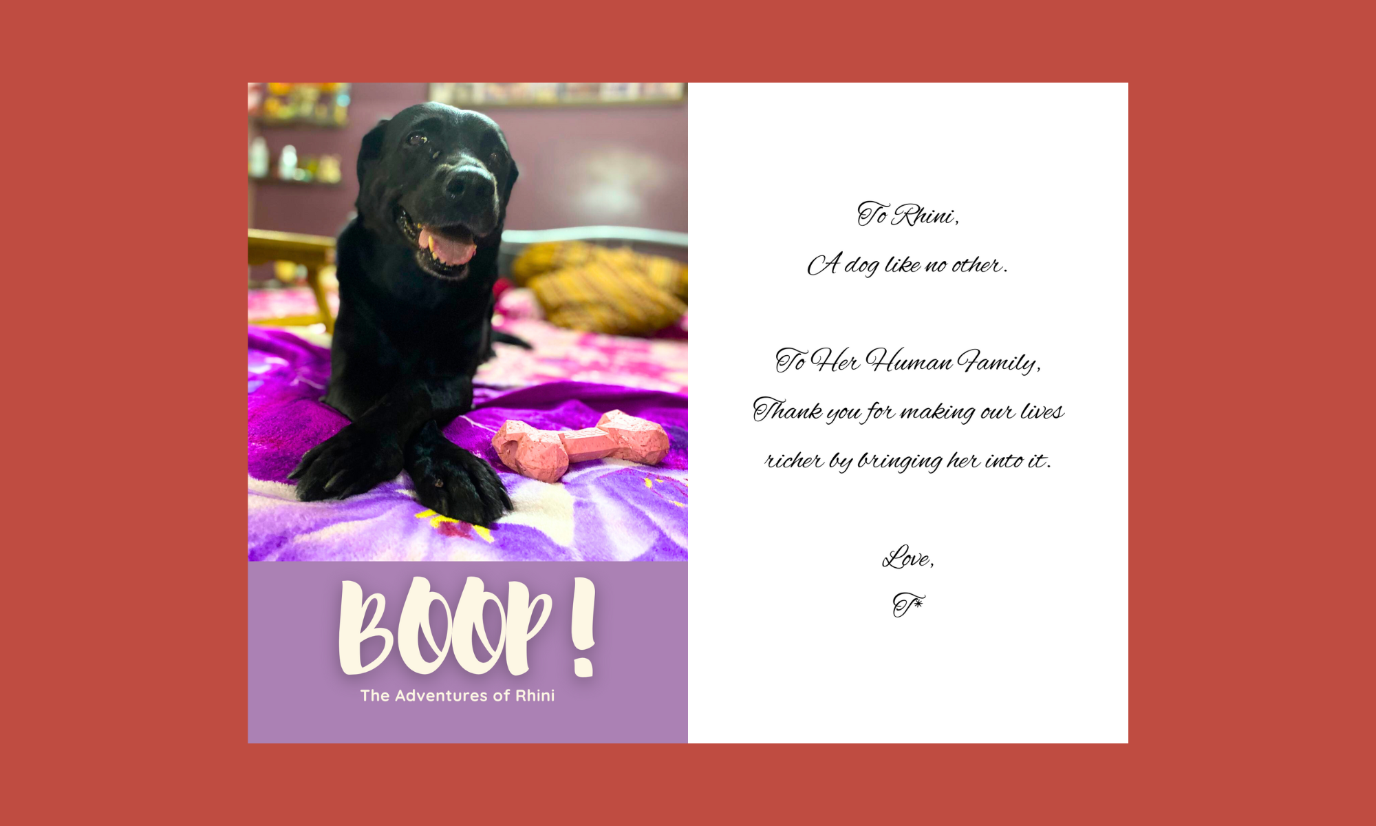 Remembering Rhini and Tudor: Talered books that keep our pets’ memories alive